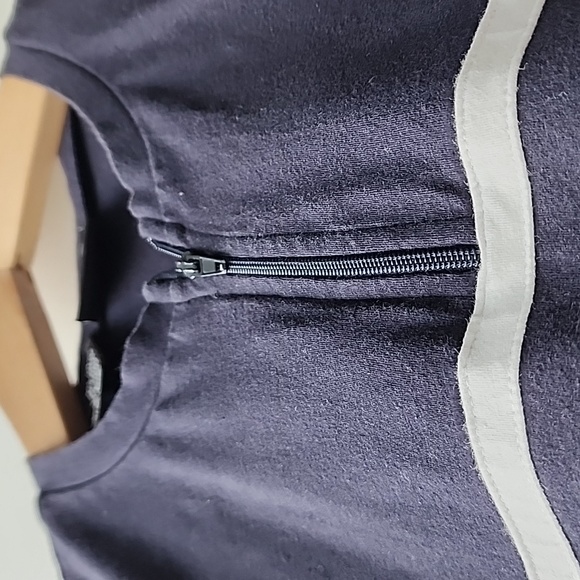 Vintage DKNY Jeans Zip Cotton Blend Tank Shift Dress - Picture 4 of 6